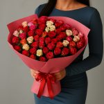 Розы оранжевые