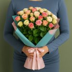 Розы пудровые