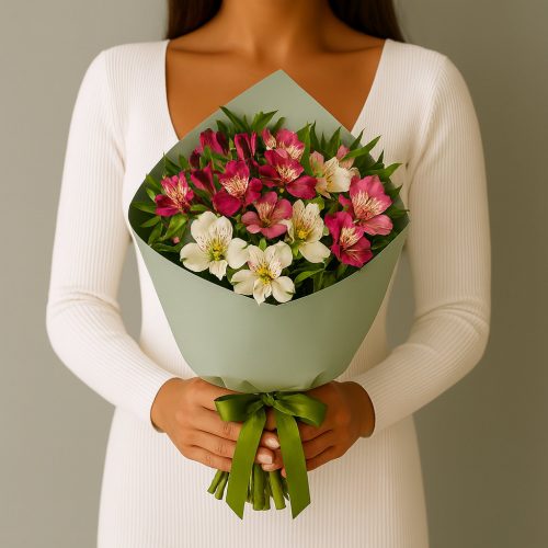 Букет альстромерий «Фиолетовое настроение»